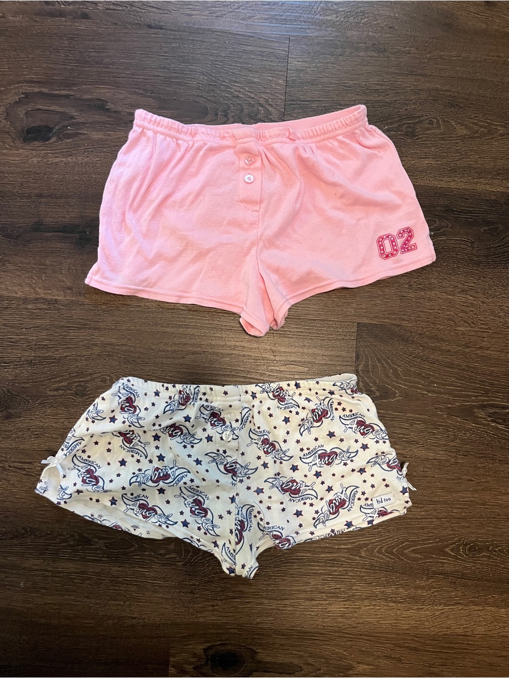 vintage y2k limited too little girls youth shorts pink size 8/10 ,graphic size 7